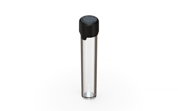 Chubby Gorilla|25x100mm Clear Flat Bottom Tube W/ Aviator CR Black Cap - Image 4