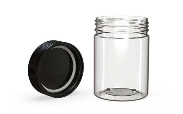 Chubby Gorilla|21.5oz Clear XL Jar W/ Spiral CR Black Cap - Image 4