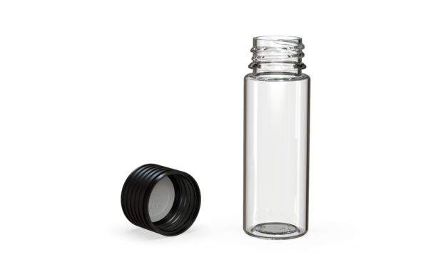Chubby Gorilla|25x65mm Clear Tube W/ Spiral CR Black Cap - Image 4