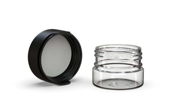 Chubby Gorilla|1oz Clear Container W/ Aviator CR Black Cap - Image 2