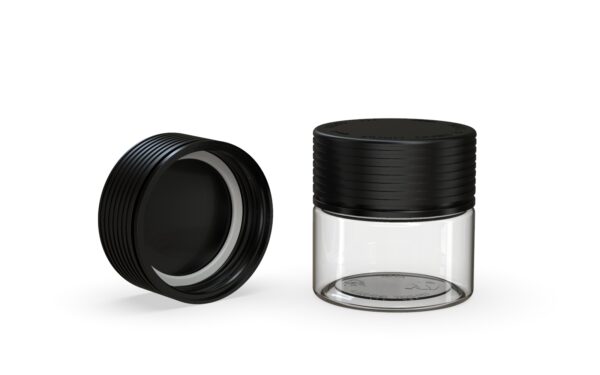 Chubby Gorilla|2oz Clear Jar W/ Spiral CR Black Cap - Image 4