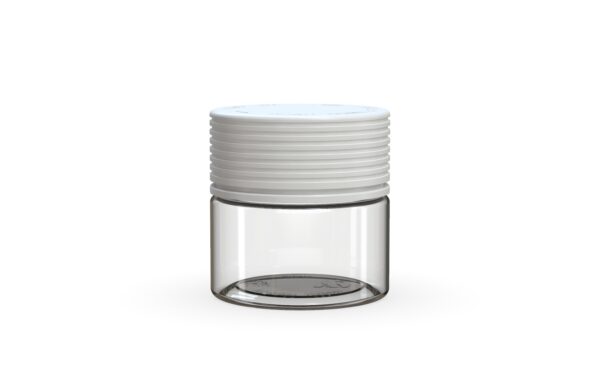 Chubby Gorilla|2oz Clear Jar W/ Spiral CR White Cap