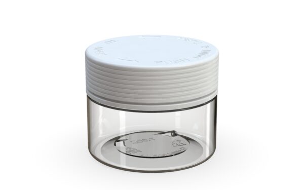 Chubby Gorilla|7.5oz Clear XL Jar W/ Spiral CR White Cap - Image 3