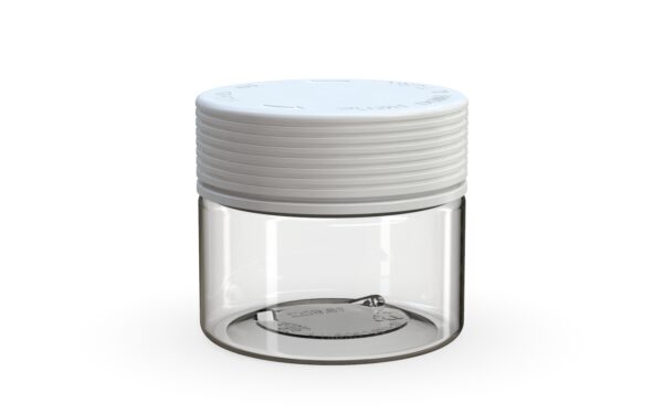 Chubby Gorilla|10oz Clear XL Jar W/ Spiral CR White Cap - Image 2