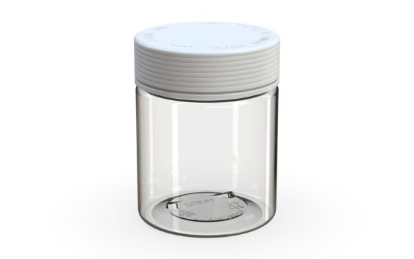 Chubby Gorilla|18.5oz Clear XL Jar W/ Spiral CR White Cap - Image 2