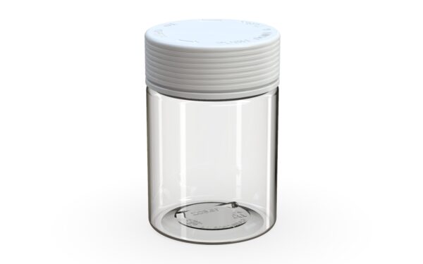 Chubby Gorilla|21.5oz Clear XL Jar W/ Spiral CR White Cap - Image 2