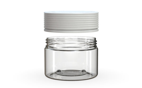 Chubby Gorilla|10oz Clear XL Jar W/ Spiral CR White Cap - Image 3