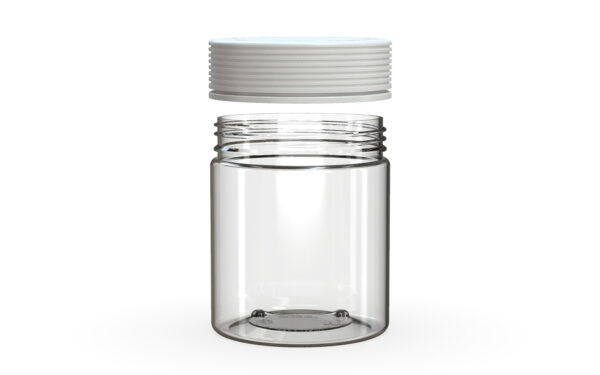 Chubby Gorilla|18.5oz Clear XL Jar W/ Spiral CR White Cap - Image 3