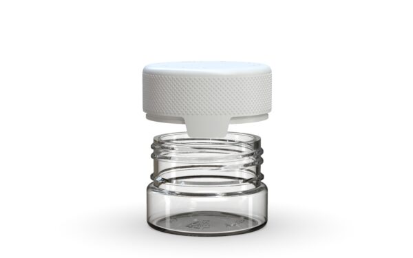 Chubby Gorilla|1oz Clear Container W/ Aviator CR White Cap - Image 4
