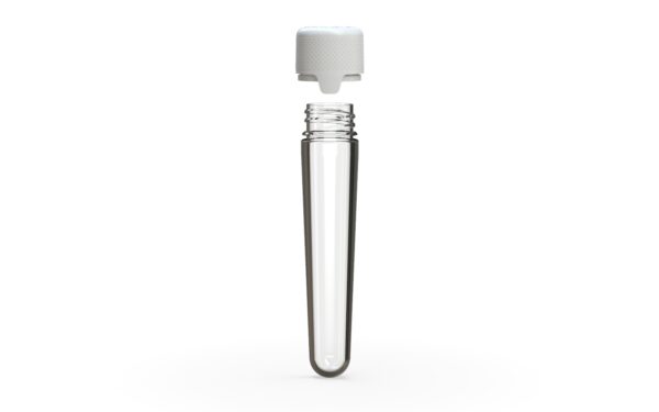 Chubby Gorilla|25x100mm Clear Tube W/ Aviator CR White Cap - Image 3