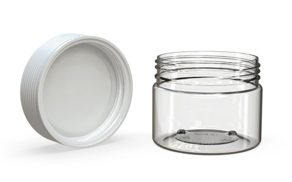 Chubby Gorilla|10oz Clear XL Jar W/ Spiral CR White Cap - Image 4