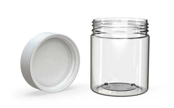 Chubby Gorilla|18.5oz Clear XL Jar W/ Spiral CR White Cap - Image 4