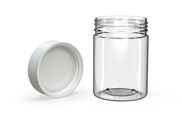 Chubby Gorilla|21.5oz Clear XL Jar W/ Spiral CR White Cap - Image 4