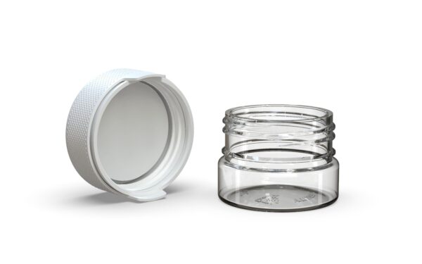 Chubby Gorilla|1oz Clear Container W/ Aviator CR White Cap - Image 2