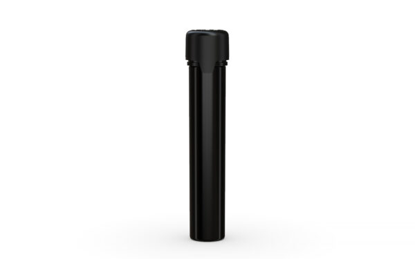 Chubby Gorilla|25x100mm Black Flat Bottom Tube W/ Aviator CR Black Cap