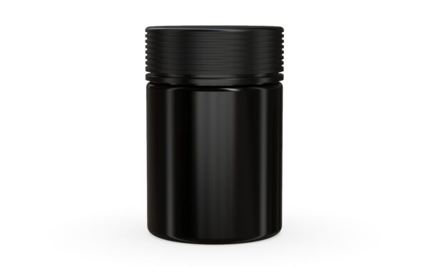 Chubby Gorilla|21.5oz Black XL Jar W/ Spiral CR Black Cap