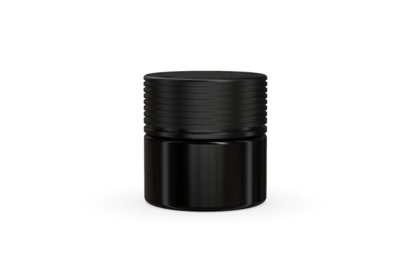 Chubby Gorilla|2oz Black Jar W/ Spiral CR Black Cap