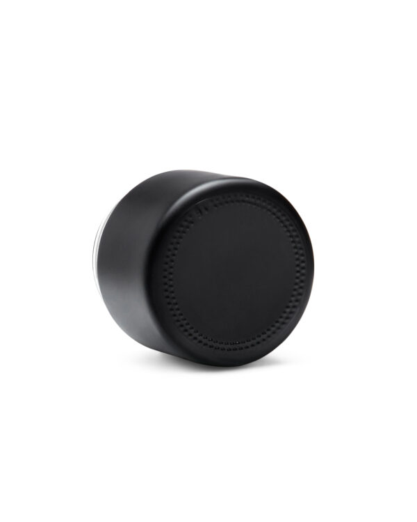 2oz Matte Black Glass Straight Sided Jar - Image 4