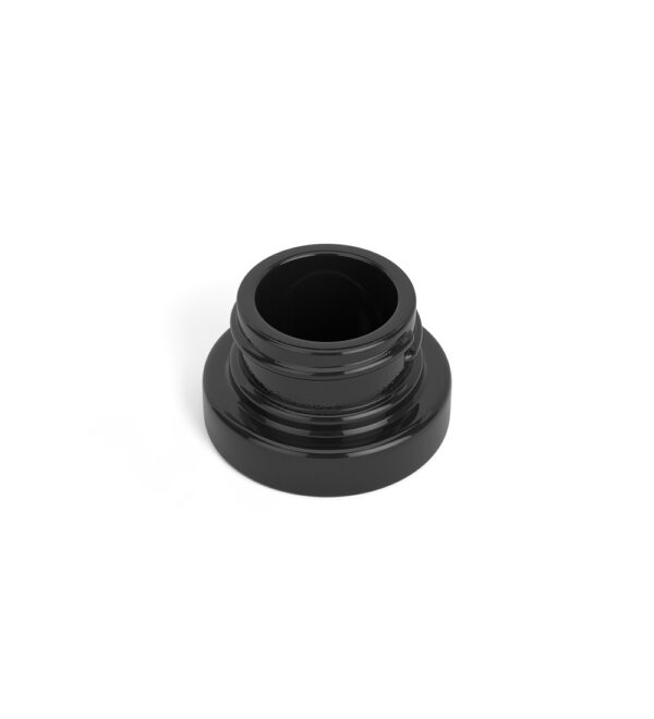 5ML Black Glass Flat Round Concentrate - Image 2