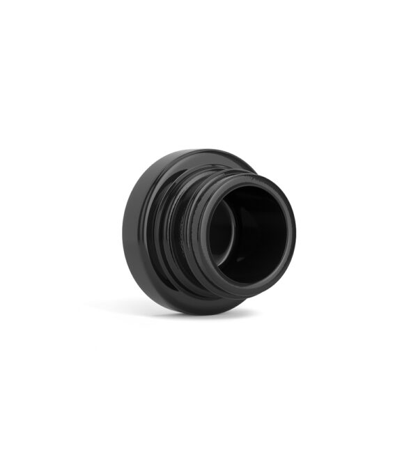 5ML Black Glass Flat Round Concentrate - Image 3