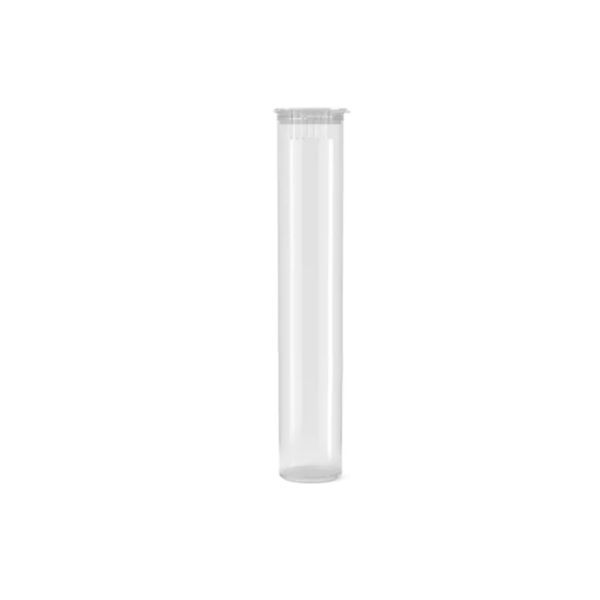 80mm CR Opaque Clear Plastic Pop Top Tube
