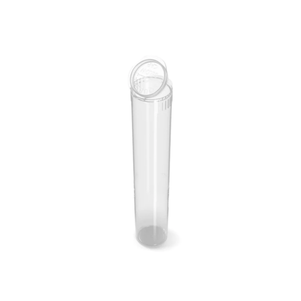 95mm CR Opaque Clear Plastic Pop Top Tube - Image 2