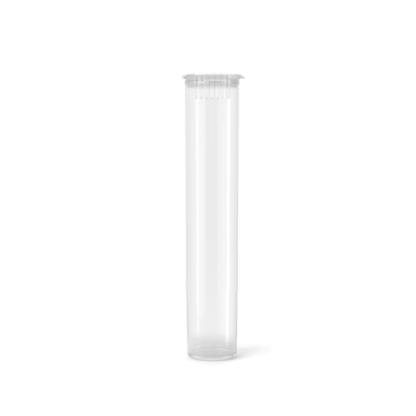 95mm CR Opaque Clear Plastic Pop Top Tube